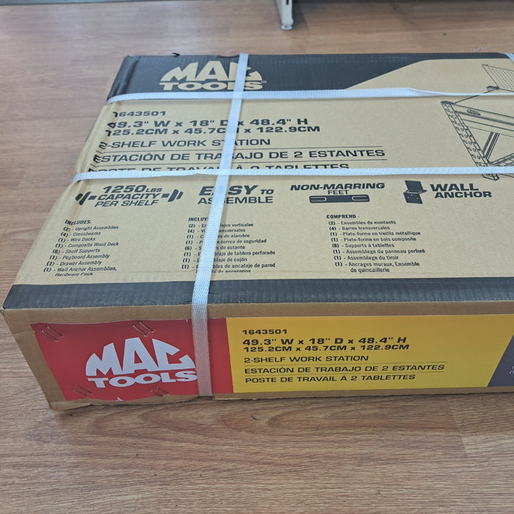 【未使用品】マックツール(MACTOOLS) ペグボード付ワークベンチ【岩槻店】