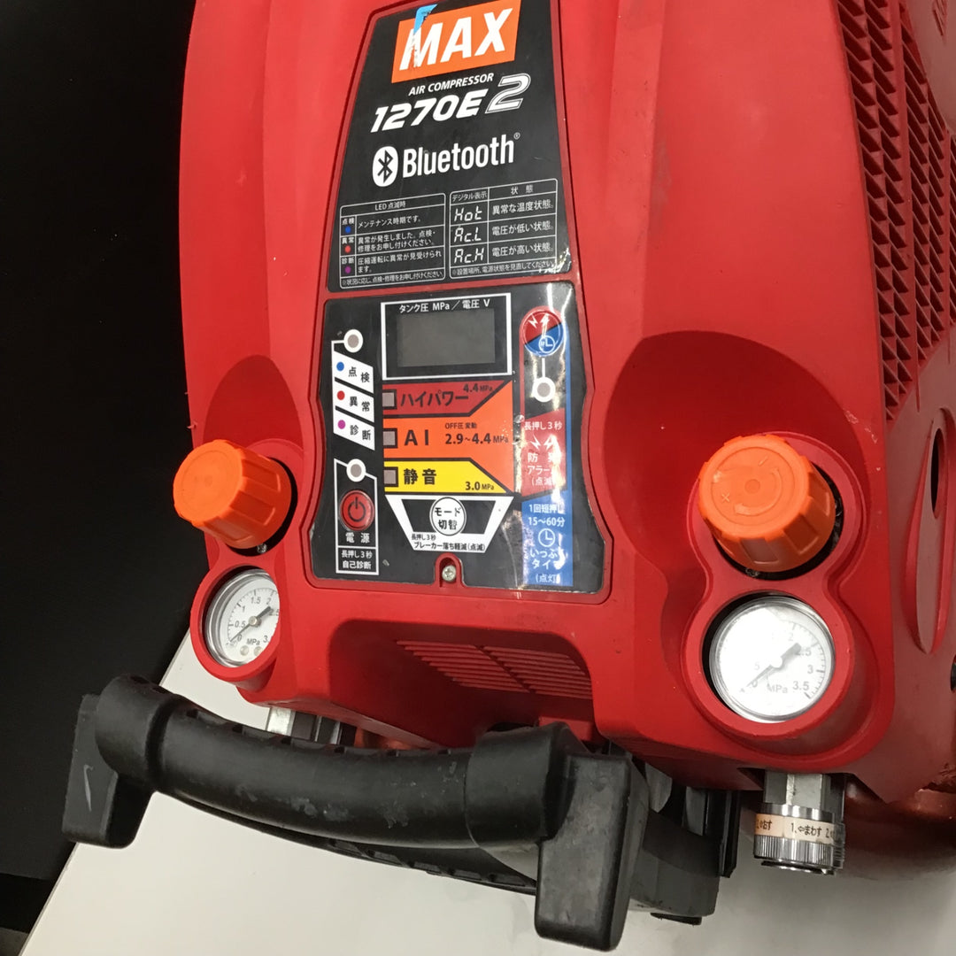 【中古品】★マックス MAX エアコンプレッサー AK-HH1270E2_レッド【戸田店】