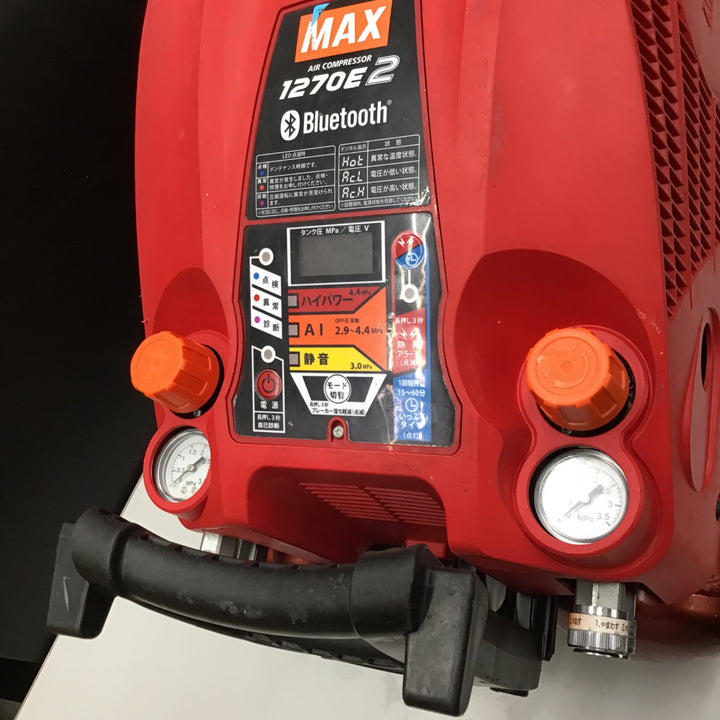 【中古品】★マックス MAX エアコンプレッサー AK-HH1270E2_レッド【戸田店】