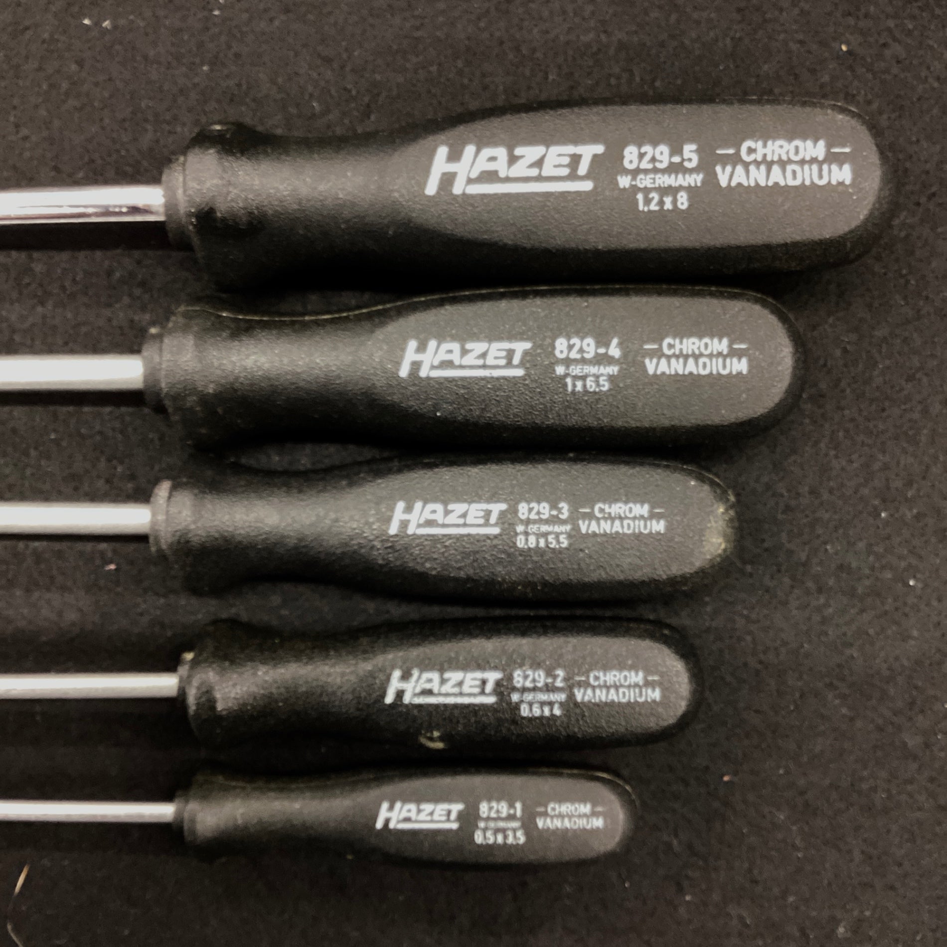 ハゼット(HAZET) マイナスドライバー 5本 829-1~5【越谷店 ハゼット(HAZET) マイナスドライバー 5本 829-1~5【越谷店