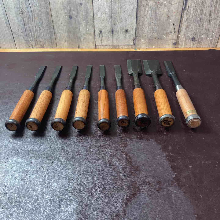 【中古美品】 鑿(のみ) 9本まとめ 左弘 別打 金剛力 政宗 忠綱 平義 【東大和店】