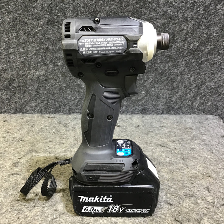 【中古品・本体美品！ケース代替品！】マキタ(makita) コードレスインパクトドライバー TD171DRGXB【桶川店】