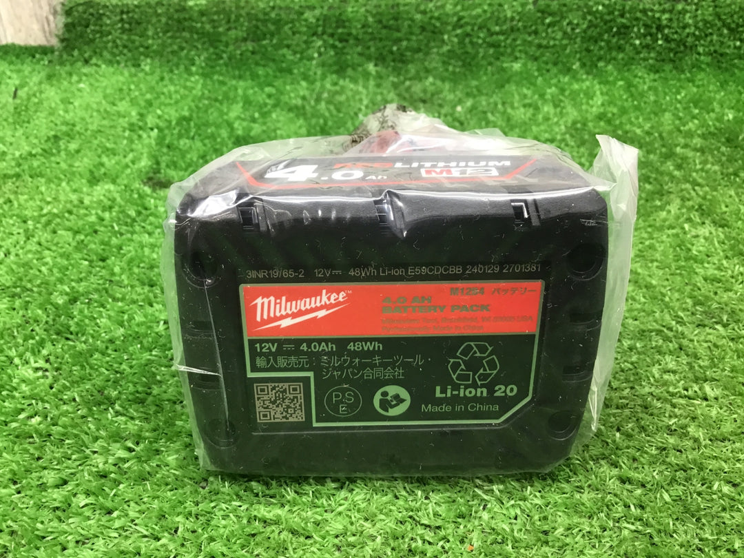 ◇ミルウォーキー(milwaukee) M12 バッテリー M12B4 JP 12V/4.0Ah【富山店】