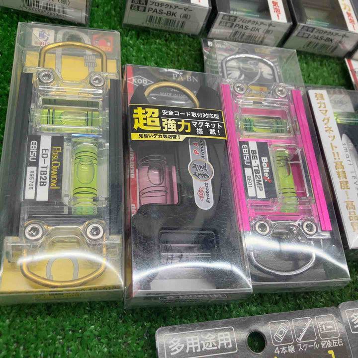 ▼18go【未開封/送料無料】水平器 磁石モデル マグネット付き 40個まとめ売り エビスダイヤモンド KOD シンワ等【川越店】