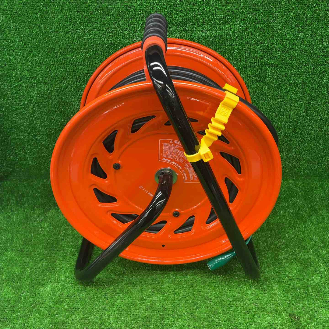 【未使用品】 コードリール 100V アースチェック 温度センサー付 漏電保護専用ブレーカー付 30m GNF-EB34 【藤沢店】