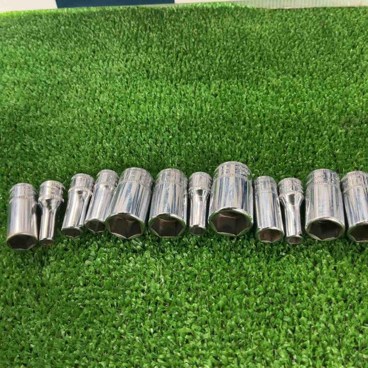 スナップオン(Snap-on) セミディープソケット 1/4 TMMS5・5.5・6・7・8・9・10・11・12・13・14・15 12個セット【草加店】