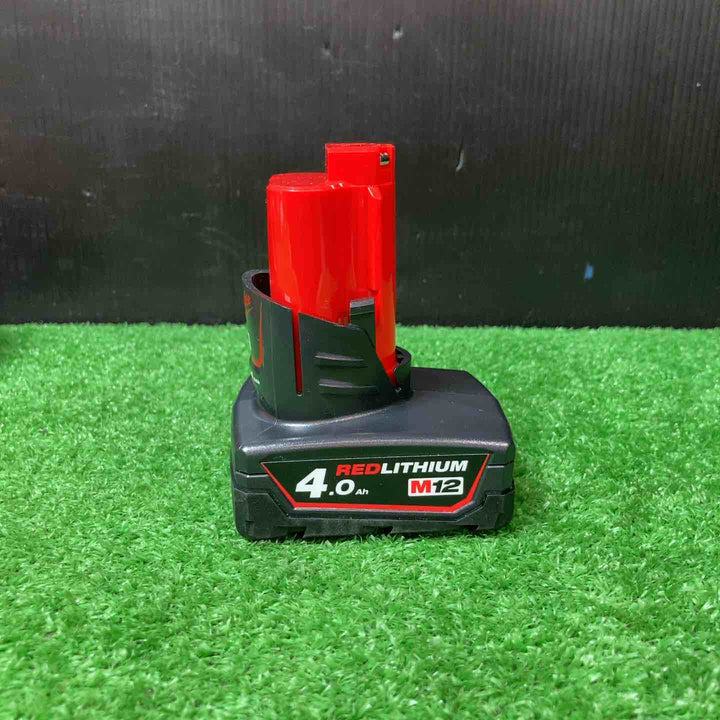 ★セット売り★ミルウォーキー(milwaukee) M12 バッテリー M12B4 JP 12V/4.0Ah・M12 充電器 C12C JP岩槻店】
