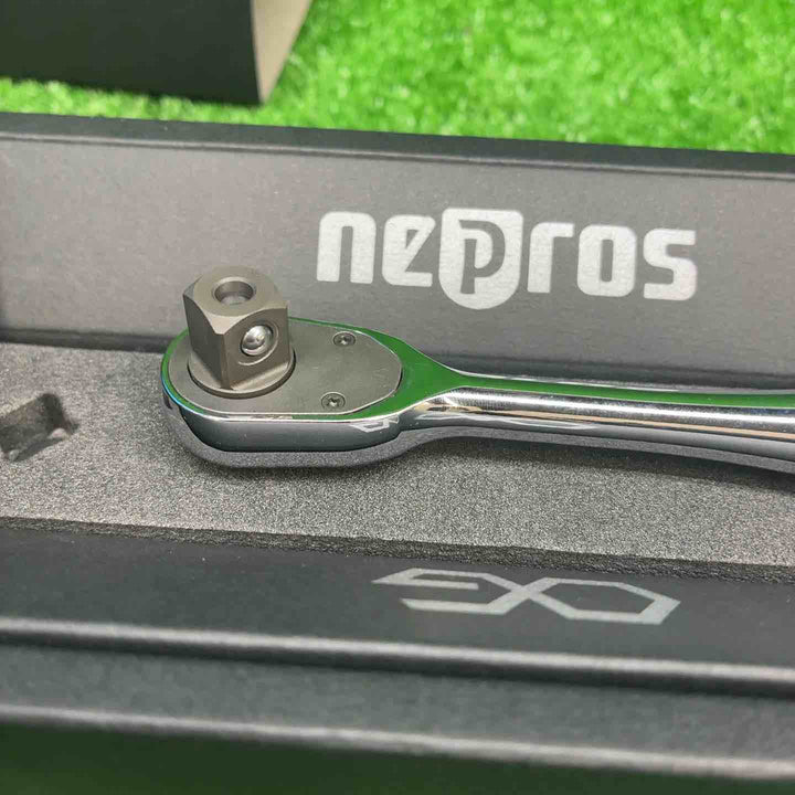 ネプロス(nepros) 9.5sq.コンパクトラチェットハンドル NBRC390、1/4 NBR2UN【藤沢店】