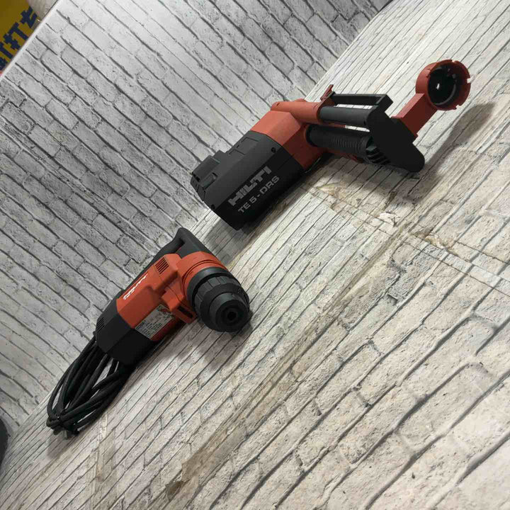 ◇ヒルティ(HILTI) ハンマドリル TE5 ケース、先端カバー3種、集塵システム、ハンドル付き【越谷店】