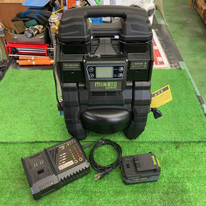 【中古品】 ミナトワークス/MINATO 常圧ハイブリットコンプレッサー・CP-1815PRO 【桶川店】