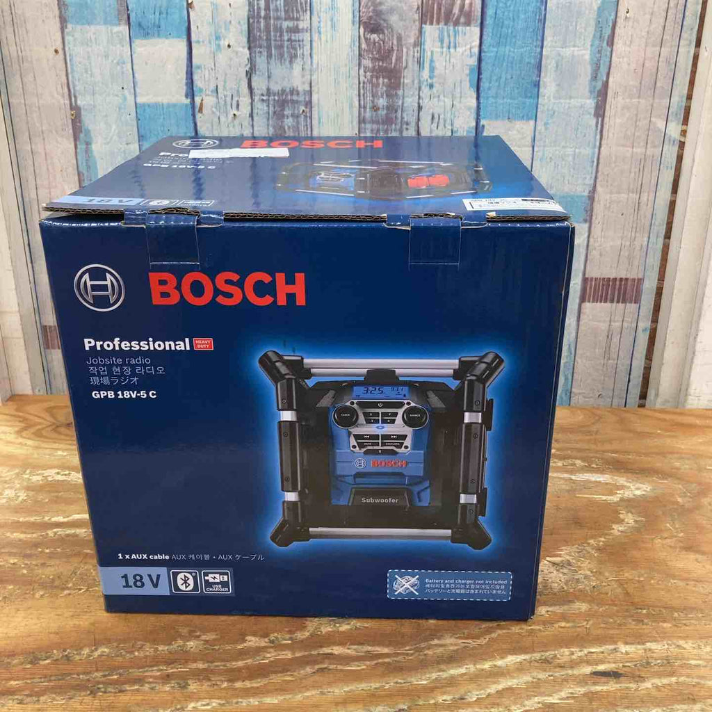 Bosch Professional(ボッシュ) 18V Bluetooth FM AUX現場ラジオ GPB18V