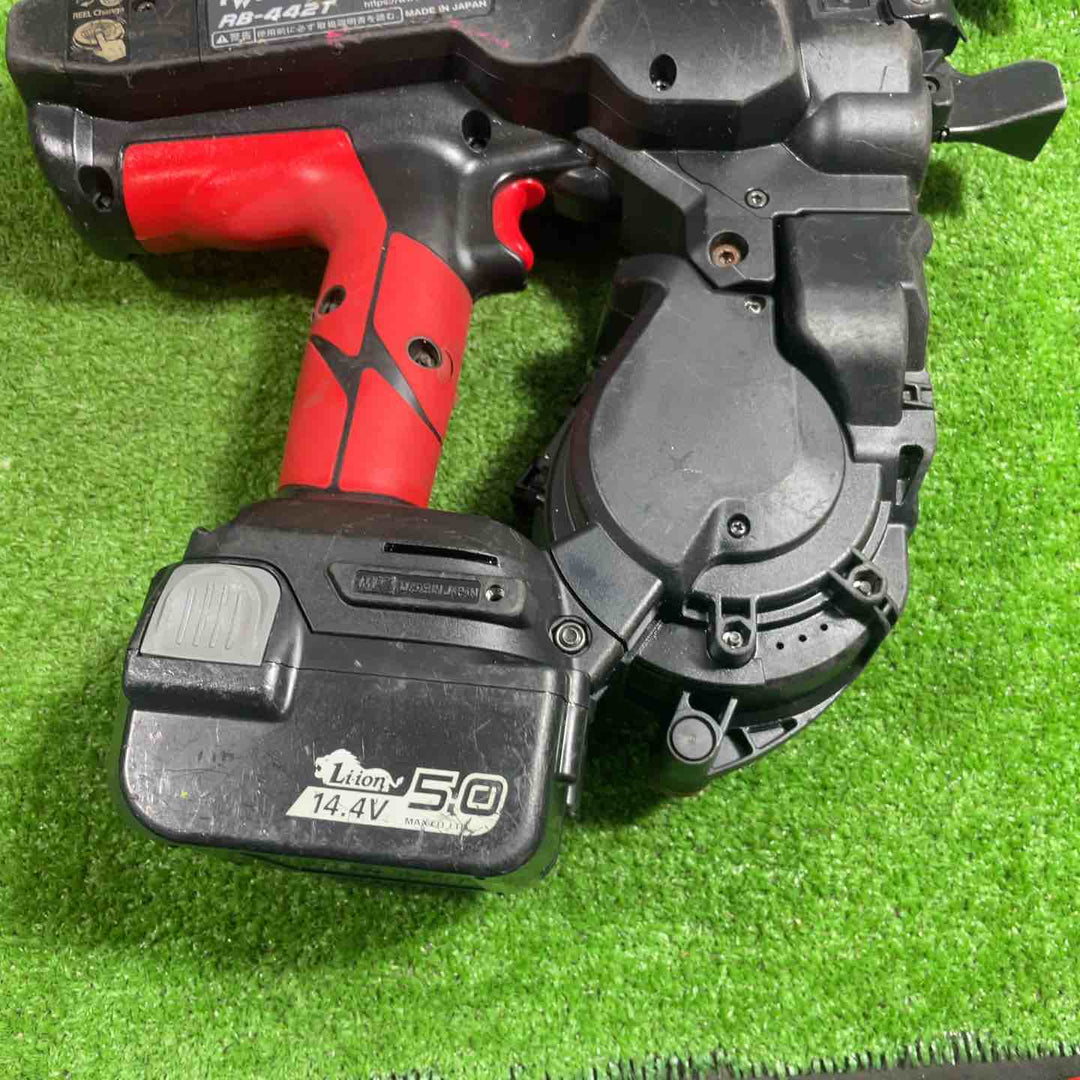 ★マックス(MAX) 鉄筋結束機 ツインタイア RB-442T-B2C/1450A ワイヤー二個付き フルセット 動作確認済み【川口店】