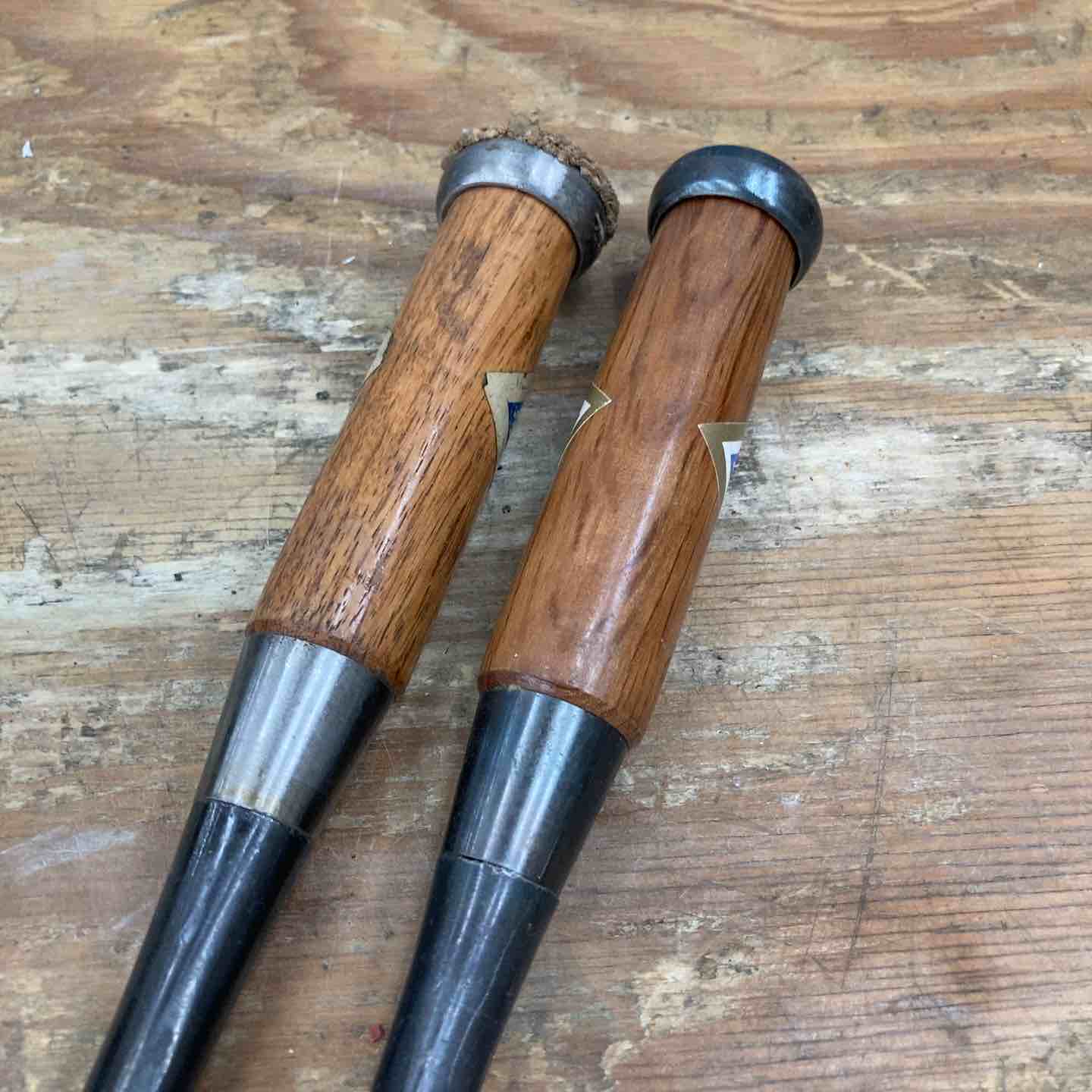 【中古品】　「菊弘丸」銘 鑿 2本組 和工具 大工道具【柏店】 中古品】 「菊弘丸」銘 鑿 2本組 和工具 大工道具【柏店】 – アクト