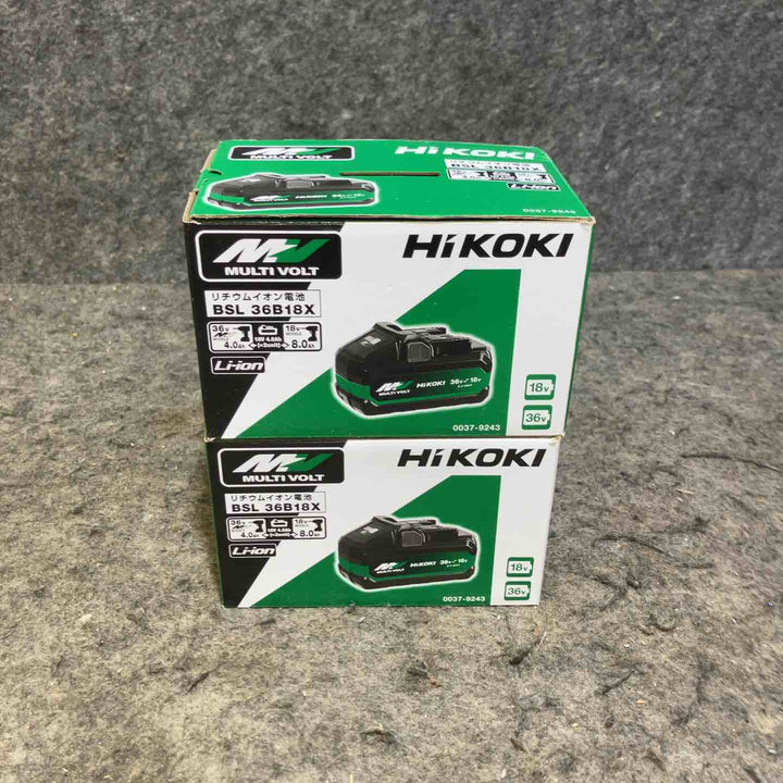 【未使用品】ハイコーキ(HIKOKI ※旧:日立工機) リチウムイオンバッテリー 36V/4.0Ah BSL36B18X【桶川店】