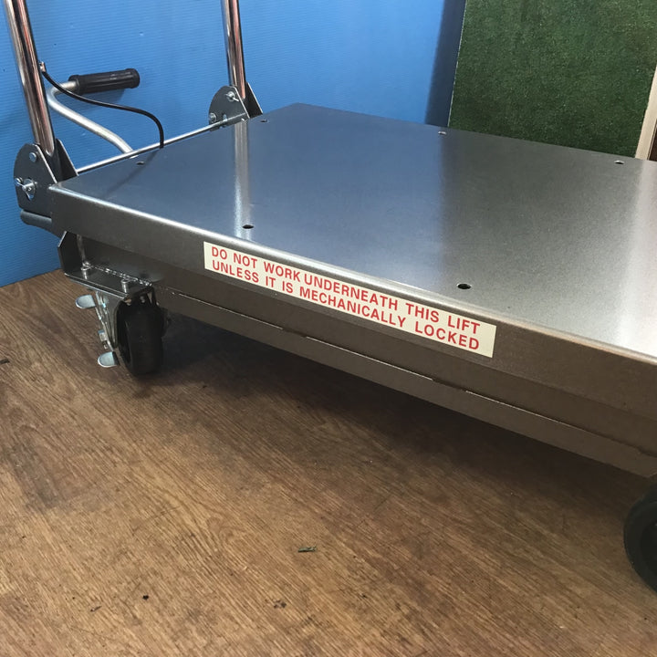 【中古美品／店頭受取り限定】HaulMaster Hydraulic Table Cart テーブル・ハンドリフター 450㎏【岩槻店】