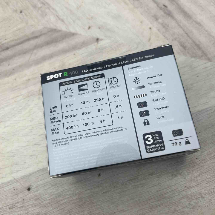 Black Diamond スポット400-R グラファイト 400ルーメン アウトドア ヘッドライト コンパクト 充電式モデル 【越谷店】