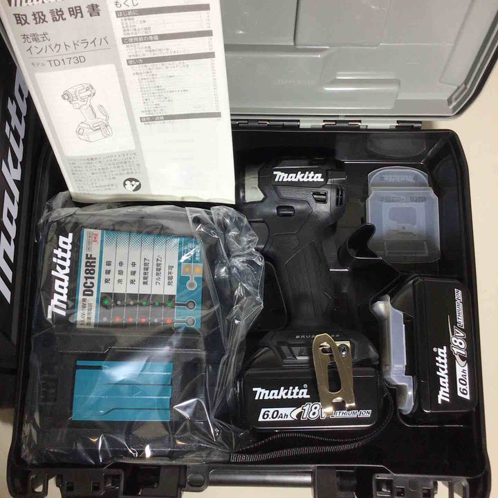 【未使用品】makita マキタ TD173DRGXB 4台セット ブラック 黒 インパクト インパクトドライバー【戸田店】