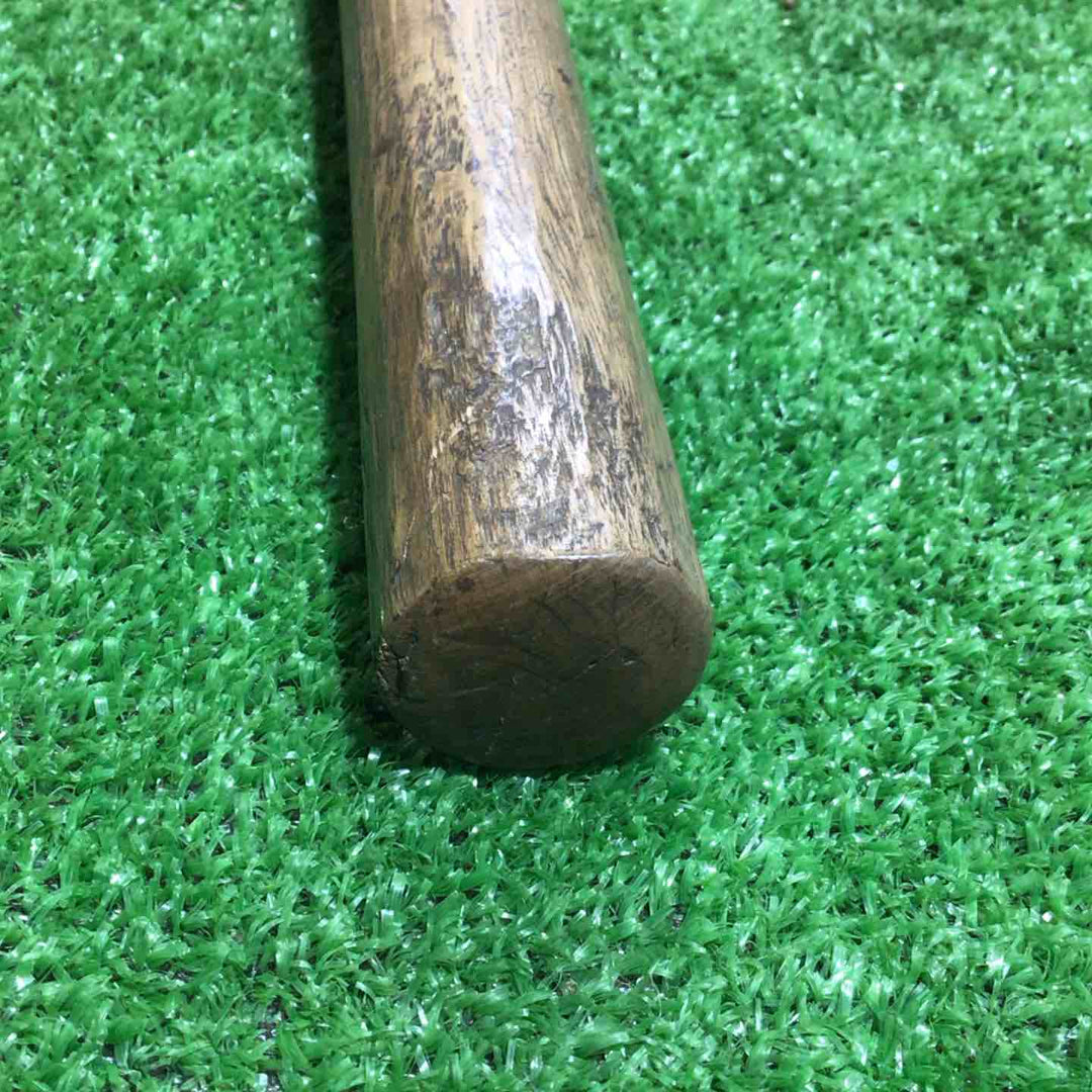 銘不明 突き鑿 先端幅約48mm 全長約600mm 刃こぼれ 柄に割れ 【川口店】