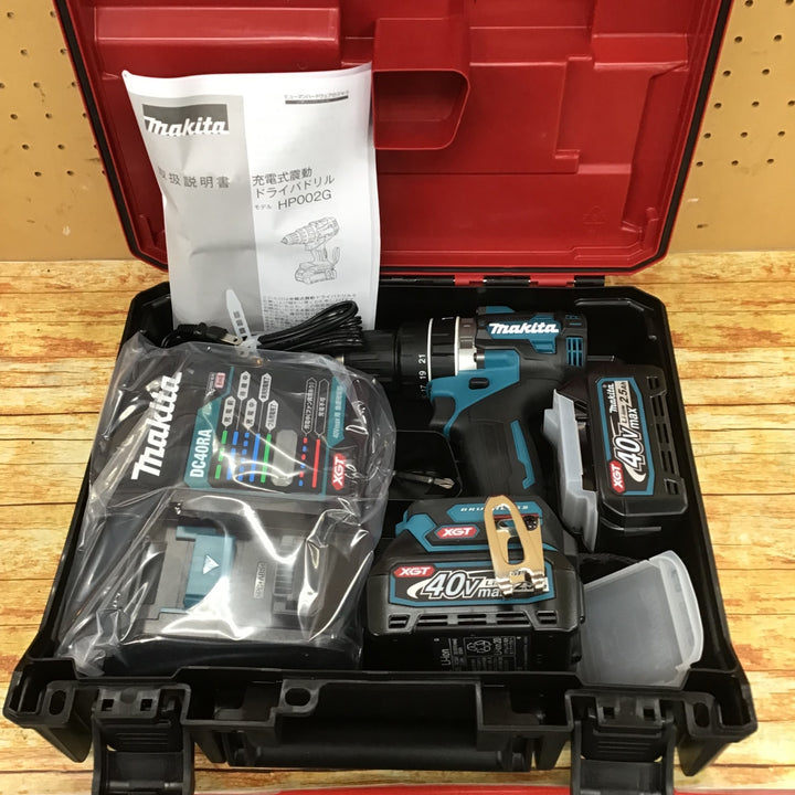 【未使用】 マキタ makita 40Vmax コードレス振動ドリルドライバー HP002GRDX 【桶川店】