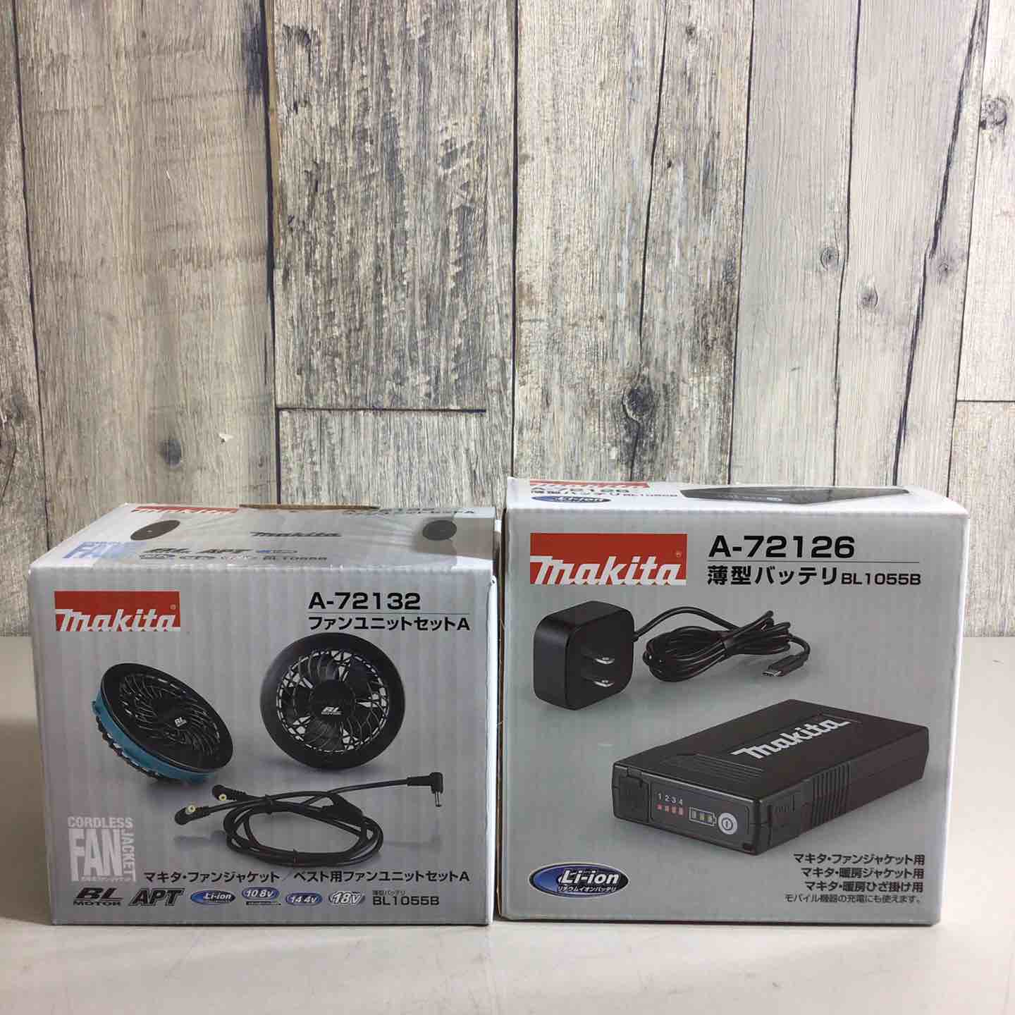 未使用品】makita マキタ 割引 薄型バッテリ BL1055B/A-72126 ファン