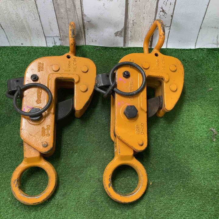 スーパーツール　横吊クランプ 基本使用荷重1.0t　クランプ HLC1H　2個セット【町田店】