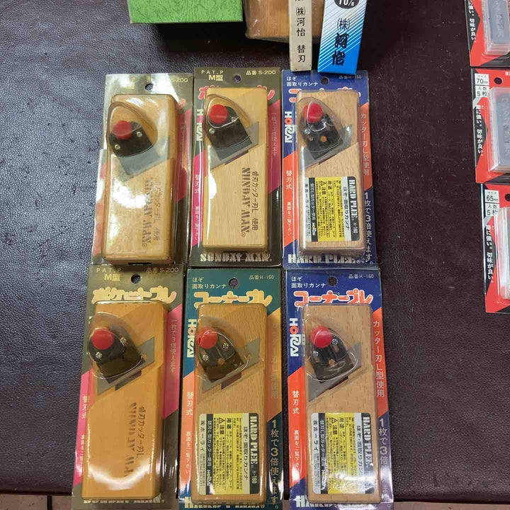 【未使用(店頭展示品)】鉋・替刃まとめ 計38点 河怡 ホーライ  ハイス鋼 【東大和店】
