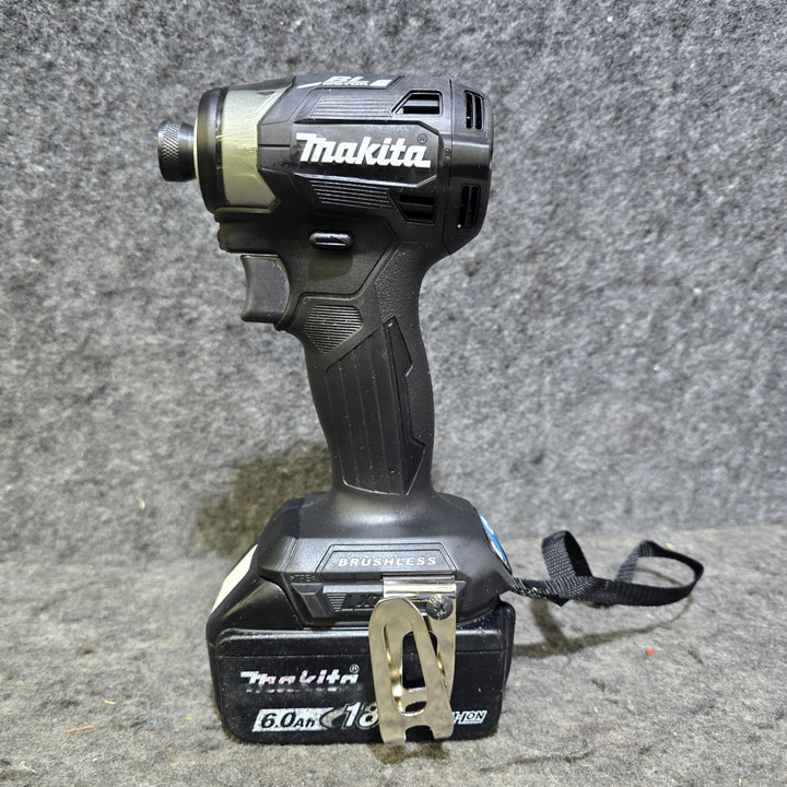 【未使用 本体・充電器+中古 バッテリ×2個のフルセット品！】マキタ(makita) コードレスインパクトドライバー TD173DRGXB【桶川店】