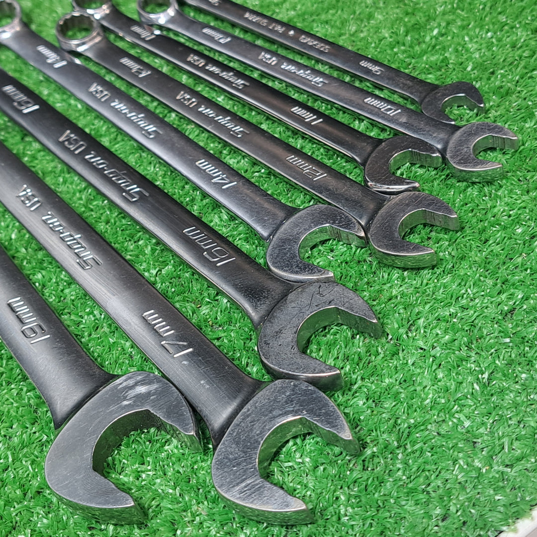 ◇Snap-on スナップオン コンビネーションレンチ セット ミリサイズ SOEXM　８本セット（9～19ｍｍ）【岩槻店】