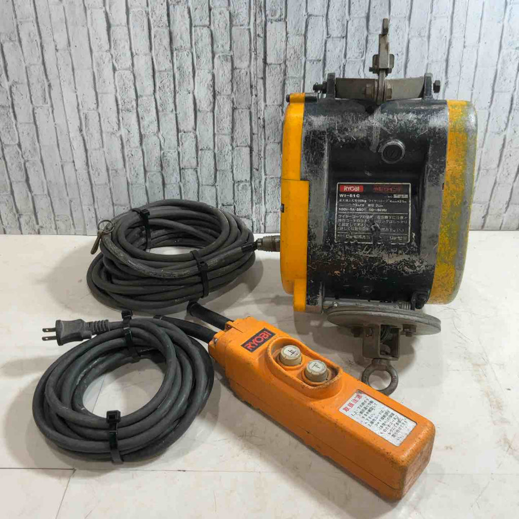 リョービ WI-61C 電動ウィンチ【リライズ野田愛宕店】【中古】※通電確認済み、実動作未確認。　管理番号：ITJJ14NHLDZ4 リョービ WI-61C 電動ウィンチ【リライズ野田愛宕店】【】※通電確認