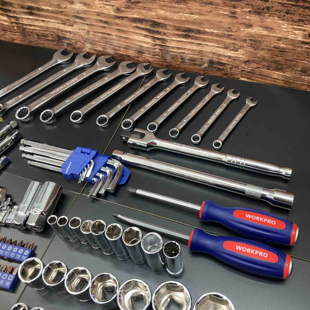 WORKPROソケットレンチ123点セットW003025AJ　※一部摩耗痕あり【川越店】