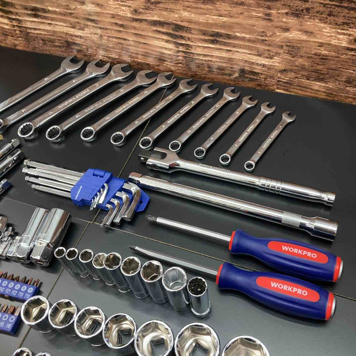 WORKPROソケットレンチ123点セットW003025AJ　※一部摩耗痕あり【川越店】