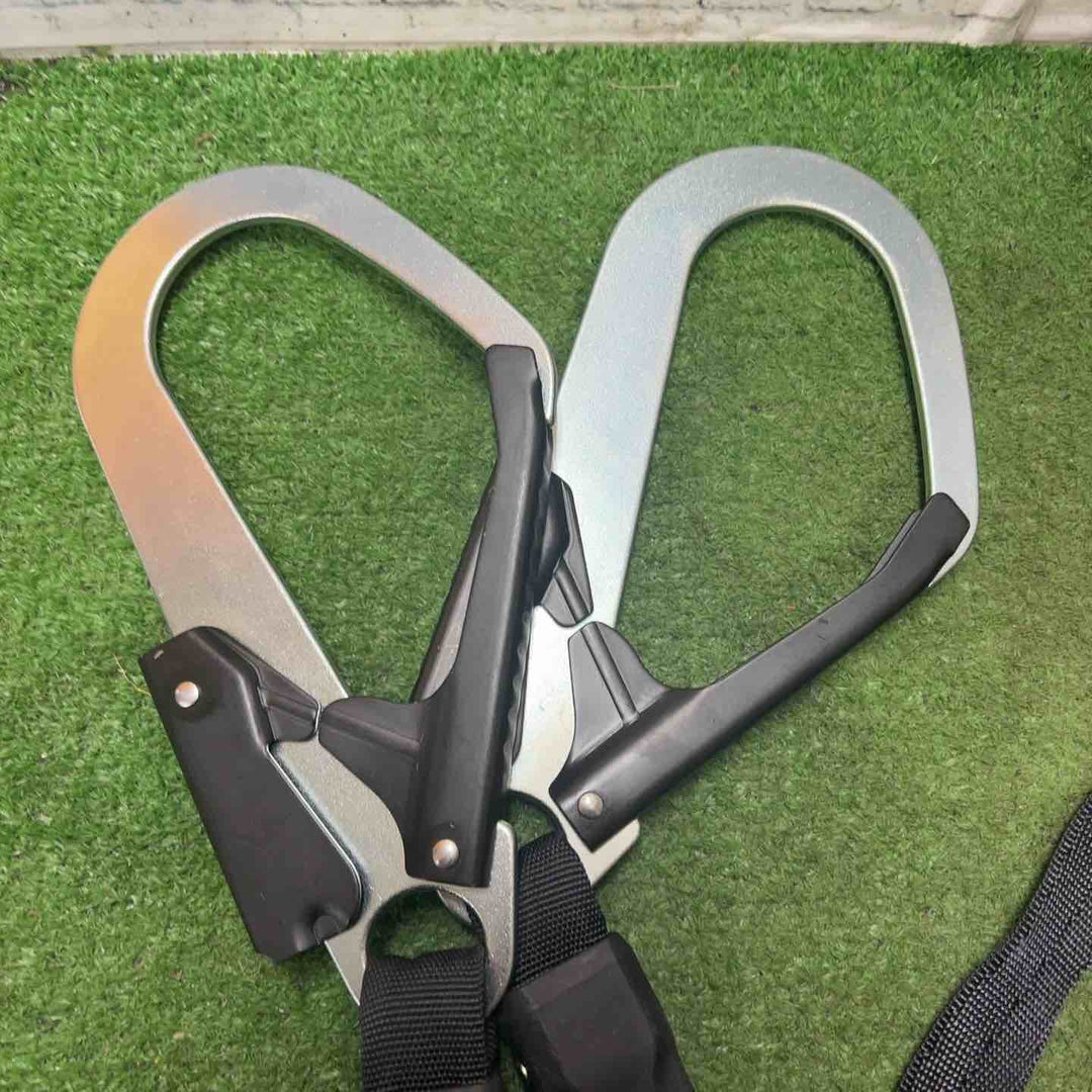 □タジマ(Tajima) ハーネスGS＋平ロープダブルランヤードL1セット 黒 Lサイズ A1GSLFR-WL1BK【町田店】