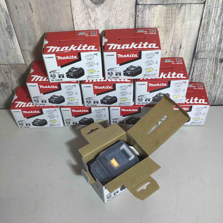【未使用品】 純正 マキタ makita リチウムイオンバッテリー 18V/6.0Ah BL1860B 10個 バッテリー 純正品 18V 【戸田店】