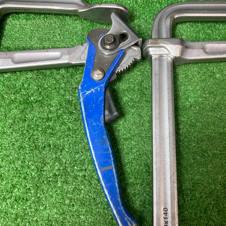 【中古品】TRUSCO(トラスコ) エホマクランプ ラチェット 最大口開300mmX深さ140mm G-30L 2個セット【岩槻店】