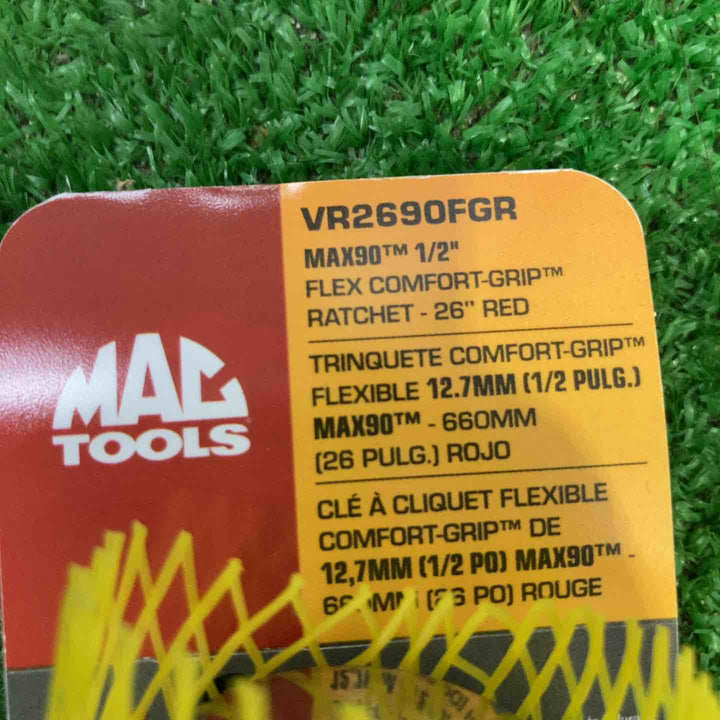 MACTOOLS/マックツールズ Max90 1/2"ドライブ26"フレックスヘッド コンフォートグリップ ラチェット VR2690FGR【町田店】