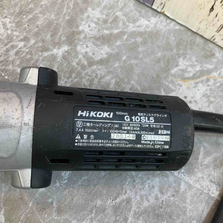 ◇ハイコーキ(HIKOKI ※旧:日立工機) 100mm ディスクグラインダー G10SL5【八潮店】