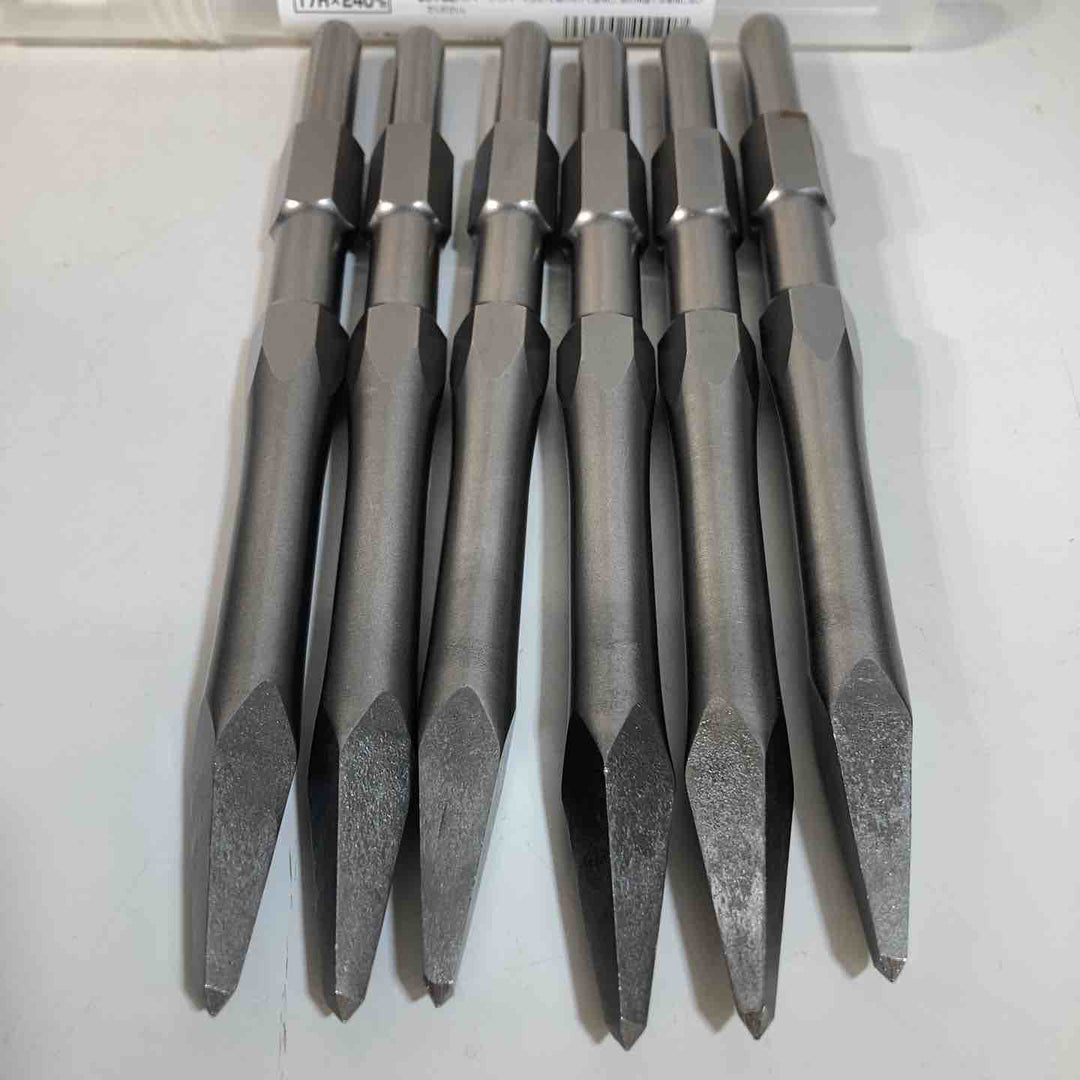 ▼MKショットブル 17H×240mm 清水製作所 ラクダ 20005 6本セット ③ ブルポイント はつり【戸田店】