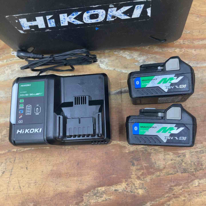 【中古品】☆ハイコーキ(HIKOKI ※旧:日立工機) コードレスインパクトドライバ WH36DC(2XPGS) フォレストグリーン 36V フルセット【柏店】