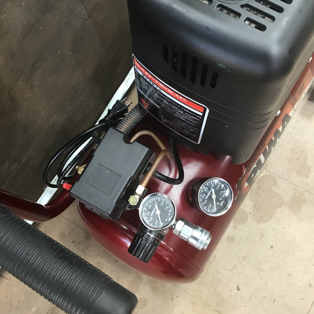 【店頭受取り限定】○藤原産業(SK11) エアコンプレッサー SR-102【草加店】