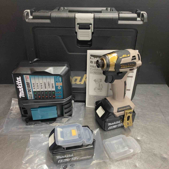 【未使用品(店頭展示品)】マキタ(makita) コードレスインパクトドライバー TD173DGXPG プレミアムグレージュ 20周年記念限定カラー【東大和店】