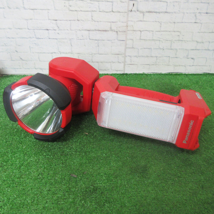 〇パナソニック 充電LEDスポットワイドライト EZ37C6 (14.4V/18V/21.6V対応) スポット光1500lm ワイド光500lm 本体のみ(電池パック・充電器別売) 作業灯 ワークライト 投光器 レッド EZ37C6X-R【町田店】