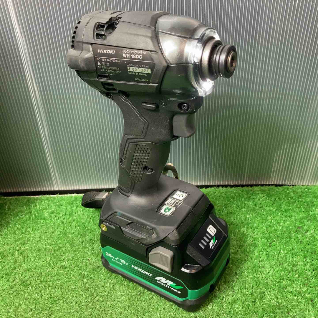 【美品】◇ハイコーキ(HIKOKI ※旧:日立工機) コードレスインパクトドライバー WH18DC(2XPBZ)バッテリー2個、充電器付き【岩槻店】
