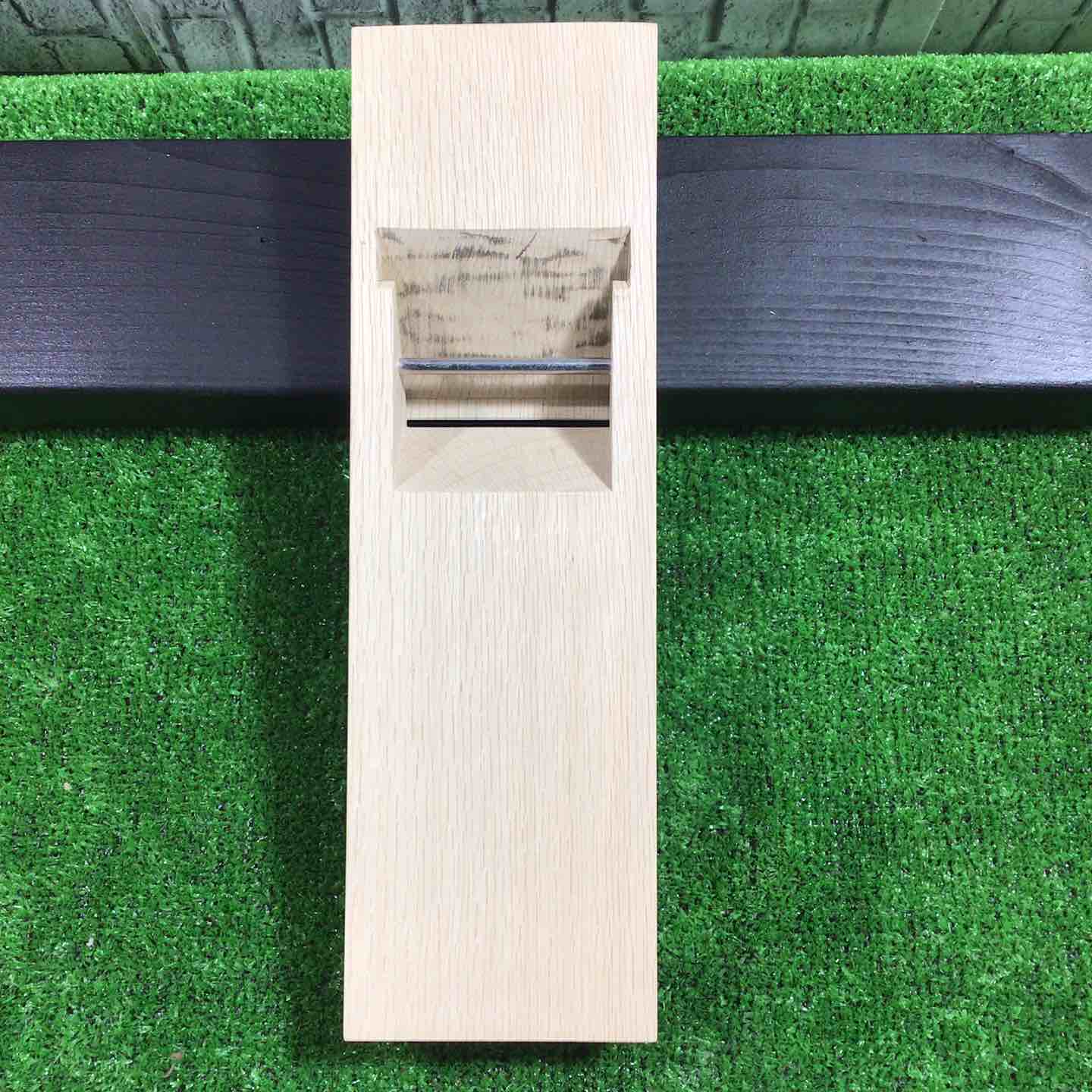 三代目伝統工芸士 船津舟弘作 座右 炭素鋼使用 寸八鉋 【川口店