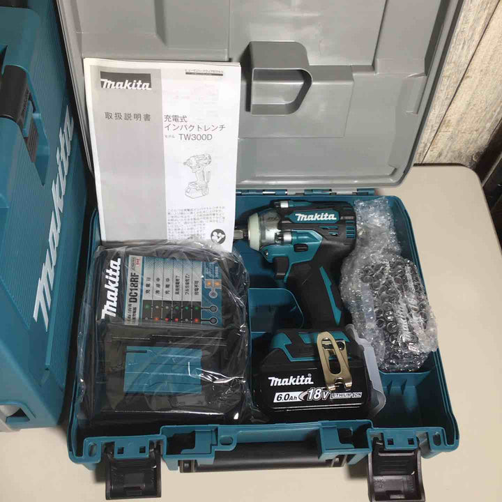 【未使用品】 マキタ makita コードレス インパクトレンチ TW300DRGX 4台 バッテリー&充電器付 フルセット 純正 充電式 18V 【戸田店】