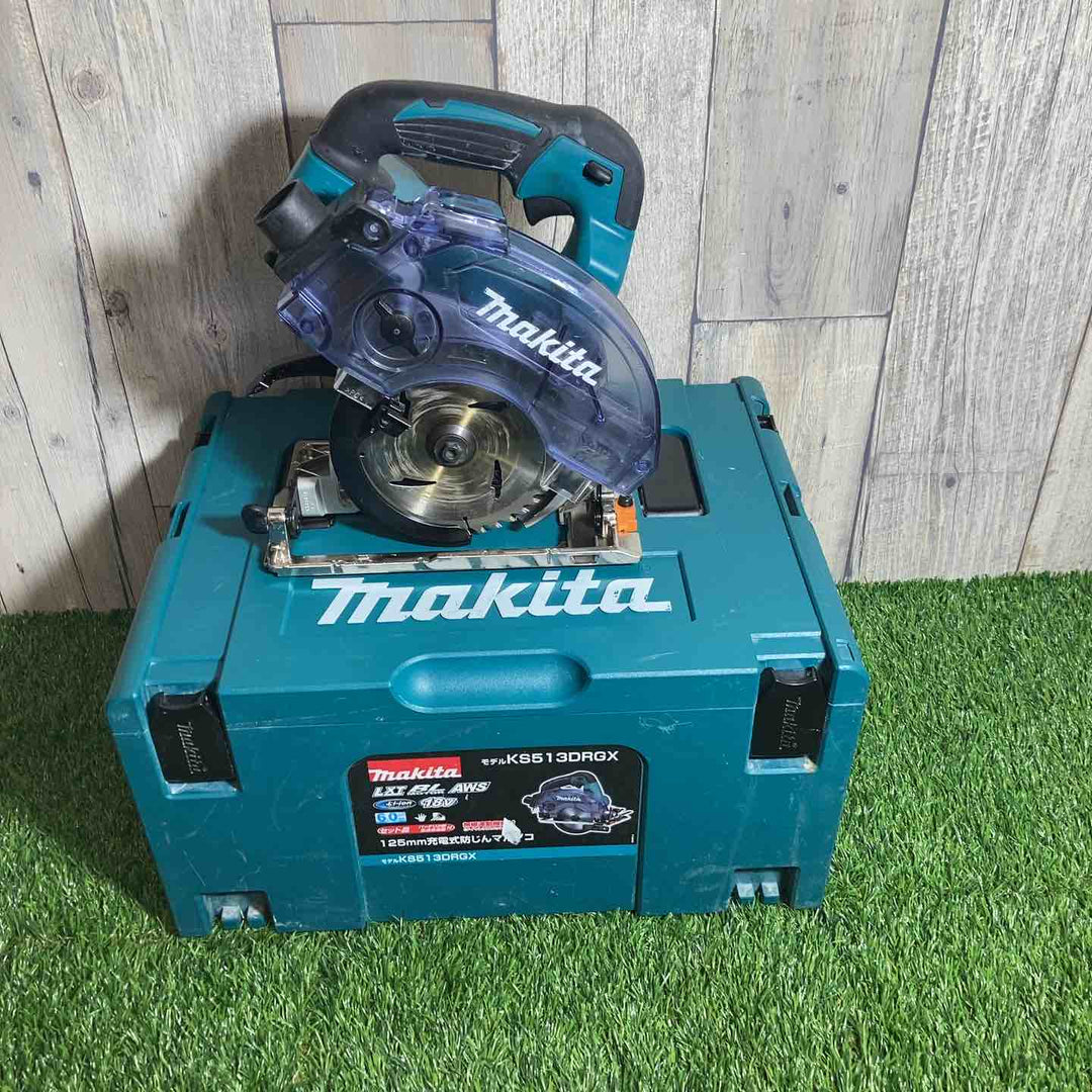 ★マキタ(makita)18V 125㎜コードレス防じん丸のこ KS513DZ 本体+ケースセット【戸田店】
