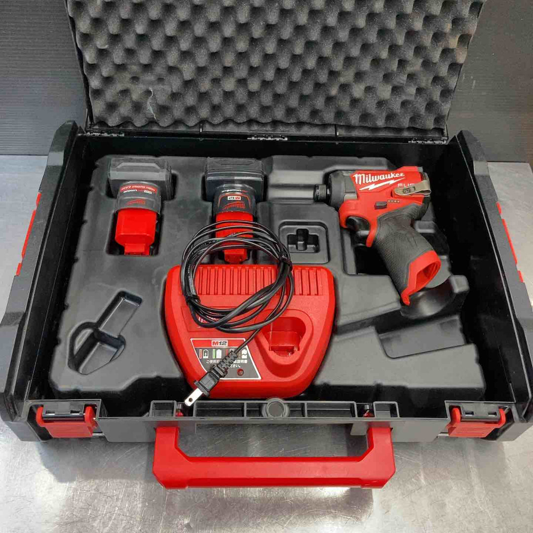 【中古品】 ミルウォーキーツール(Milwaukee) M12 FUEL 12V インパクトドライバー フルセット品 M12 FID2-0X JP 【東大和店】