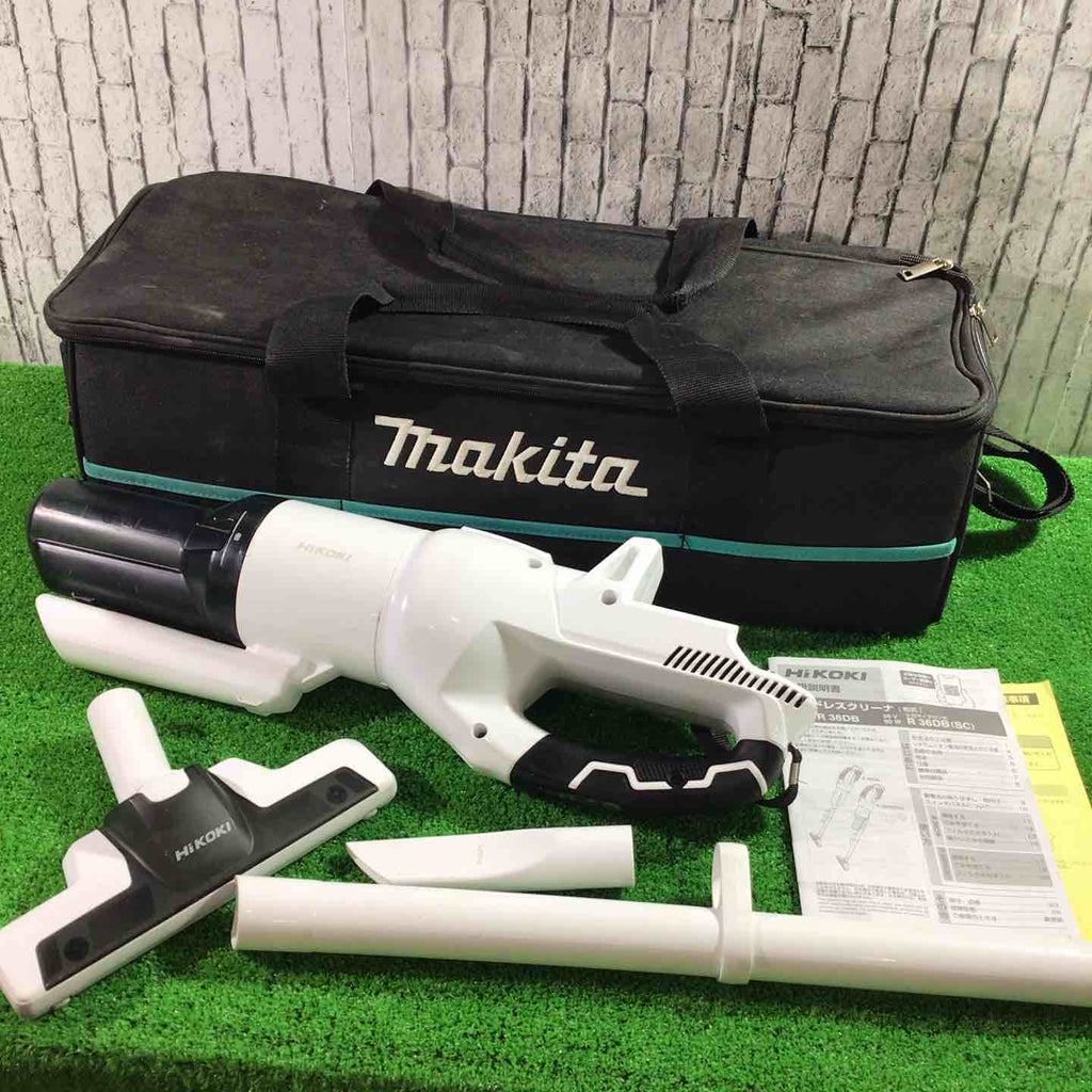 【美品】★ハイコーキ(HIKOKI ※旧:日立工機) コードレスクリーナー R36DB(SC)(NN)【川口店】 ☆ハイコーキ(HIKOKI ※旧:日立工機) コードレスクリーナー R36DB(SC