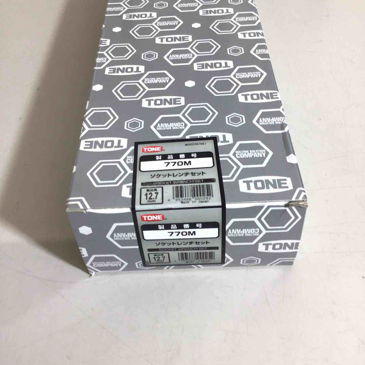 ◇トネ(TONE) ソケットレンチセット 差込角12.7mm(1/2") 770M 内容16点 シルバー【戸田店】