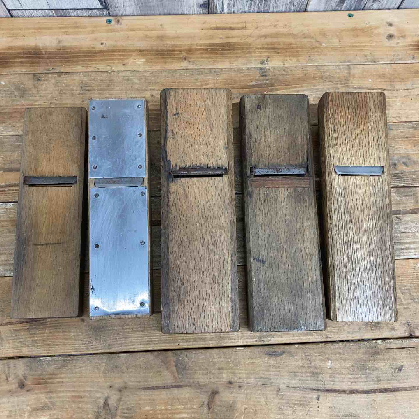 中古品】 寛近、正宗、ミキライト、秀光、千代之助、鉋5個セット 鉋