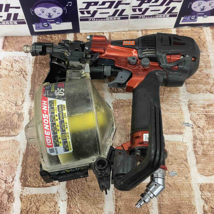 【中古品】マックス(MAX) 高圧エア釘打ち機 HN-50N3(D)-R【所沢店】